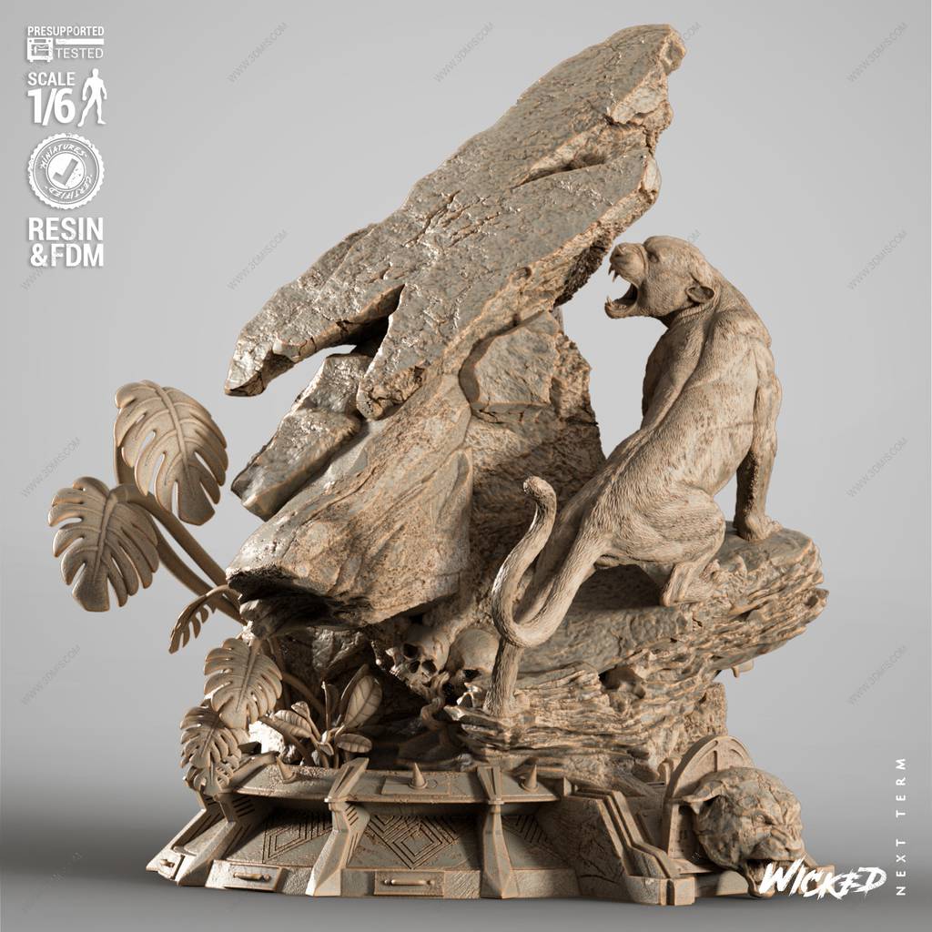 P站图纸印象馆 3DWicked 漫威 黑豹对战铁血战士 3DWicked 漫威 黑豹对战铁血战士