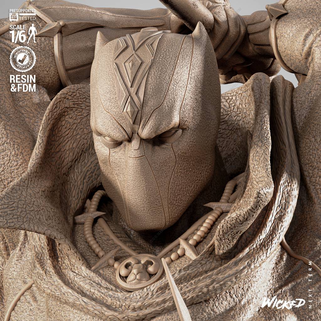 P站图纸印象馆 3DWicked 漫威 黑豹对战铁血战士 3DWicked 漫威 黑豹对战铁血战士