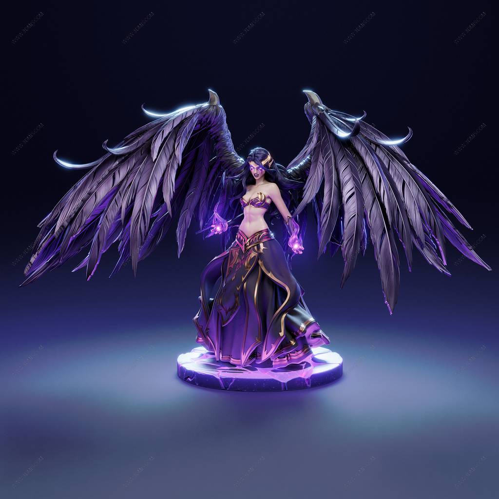 P站图纸印象馆 CA3D 英雄联盟 莫甘娜 CA3D 英雄联盟 莫甘娜