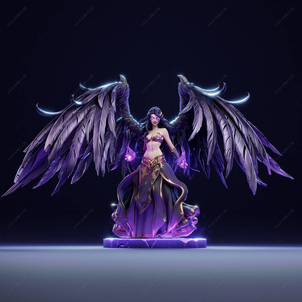 P站图纸印象馆 CA3D 英雄联盟 莫甘娜 CA3D 英雄联盟 莫甘娜