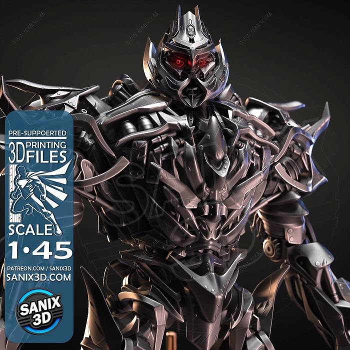 P站图纸印象馆 Sanix3d 变形金刚 威震天 Sanix3d 变形金刚 威震天