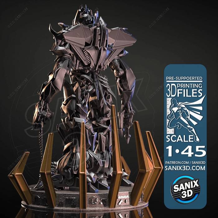 P站图纸印象馆 Sanix3d 变形金刚 威震天 Sanix3d 变形金刚 威震天