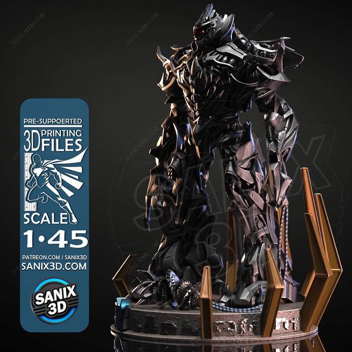 P站图纸印象馆 Sanix3d 变形金刚 威震天 Sanix3d 变形金刚 威震天