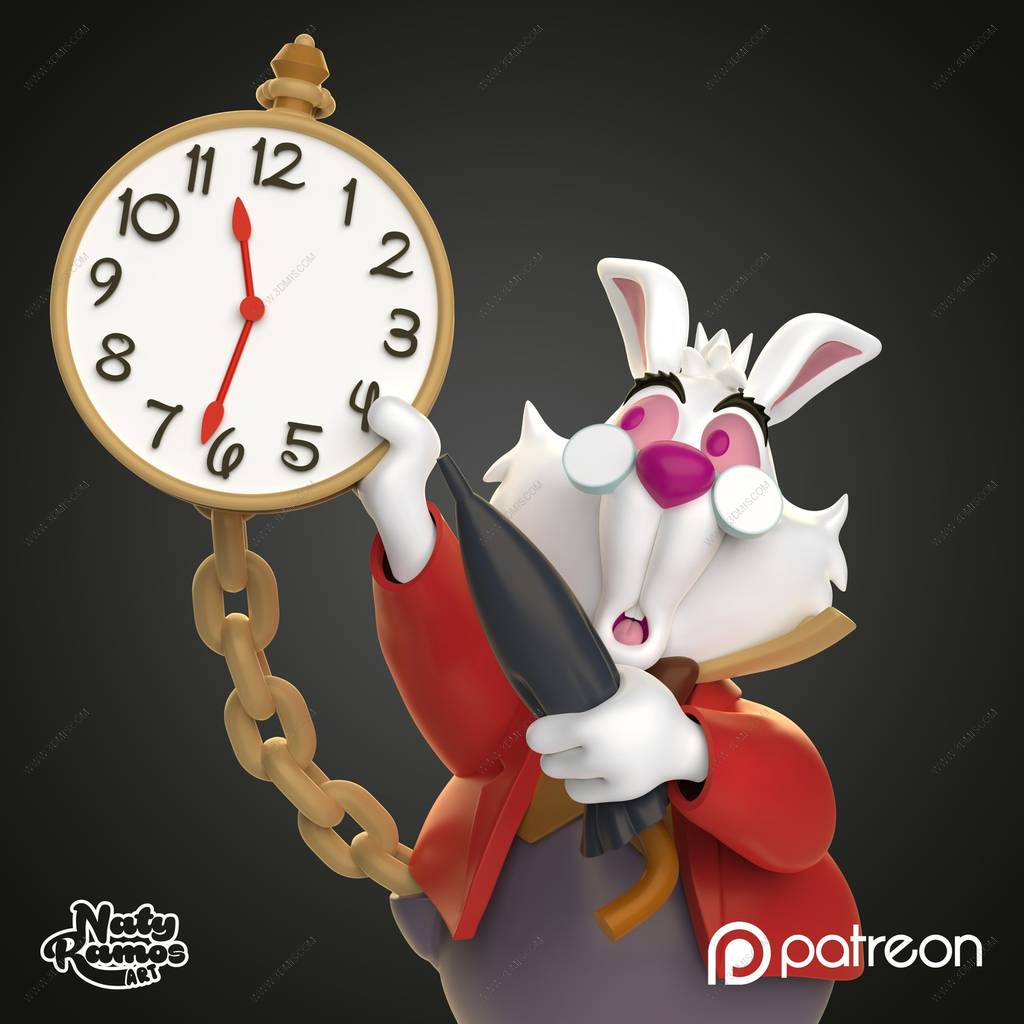 P站图纸印象馆 爱丽丝梦游仙境 白兔 爱丽丝梦游仙境 白兔