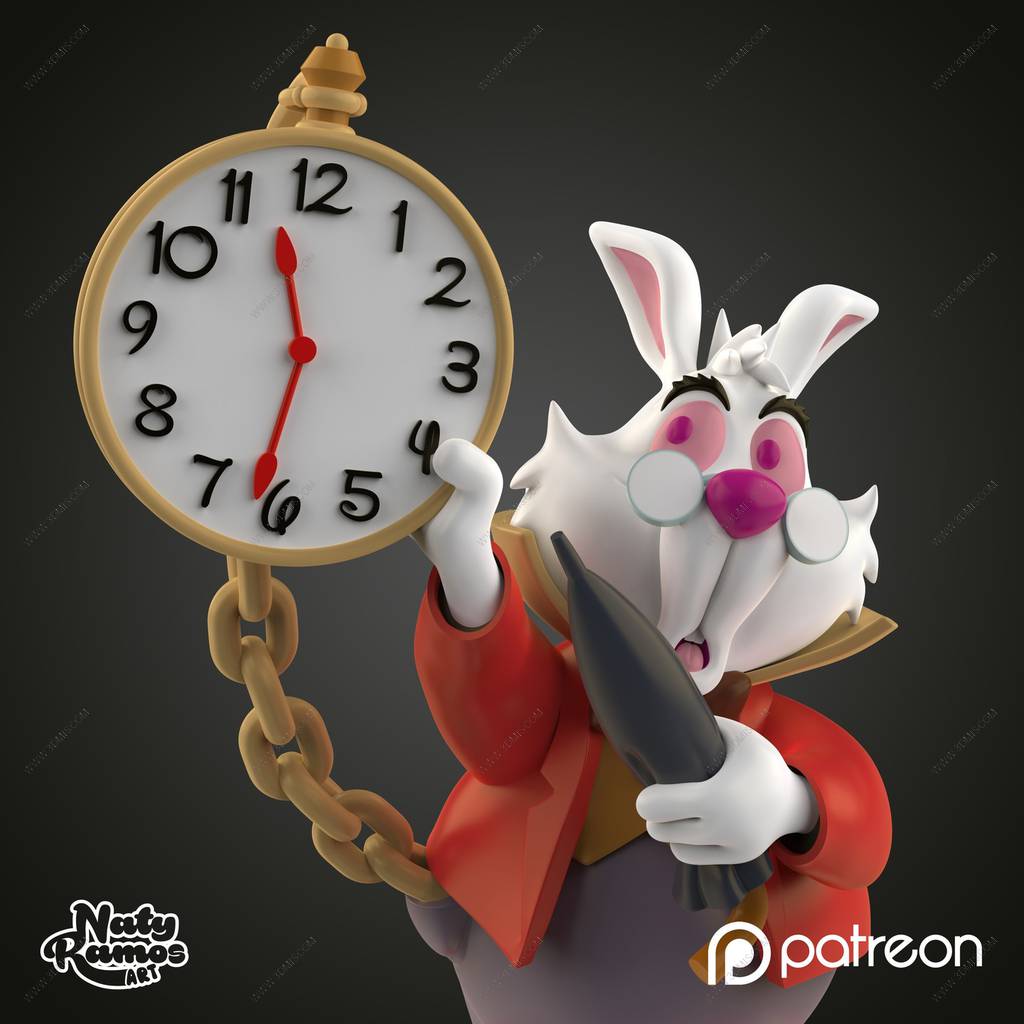 P站图纸印象馆 爱丽丝梦游仙境 白兔 爱丽丝梦游仙境 白兔