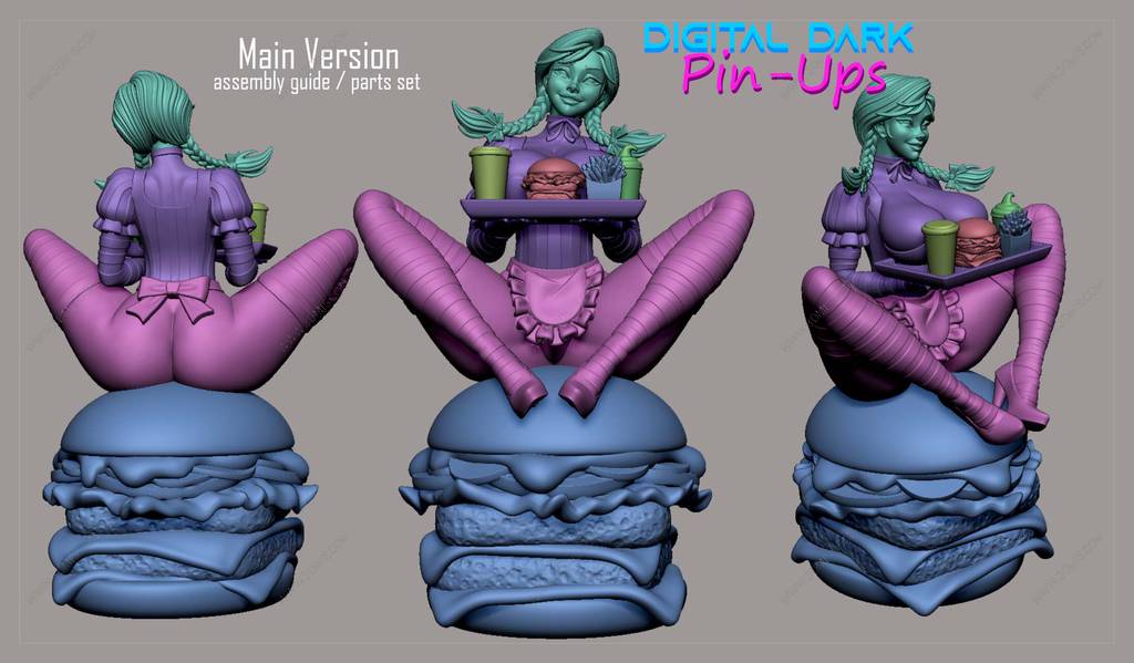 P站图纸印象馆 Digital Dark 温蒂汉堡 Digital Dark 温蒂汉堡