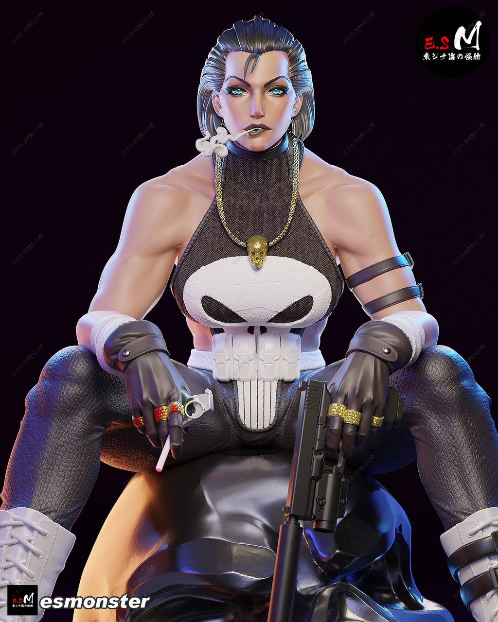 P站图纸印象馆 ESMonster 漫威 惩罚者 ESMonster 漫威 惩罚者