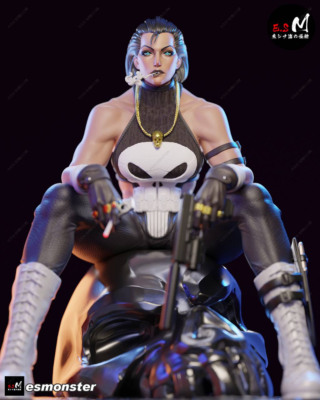 P站图纸印象馆 ESMonster 漫威 惩罚者 ESMonster 漫威 惩罚者