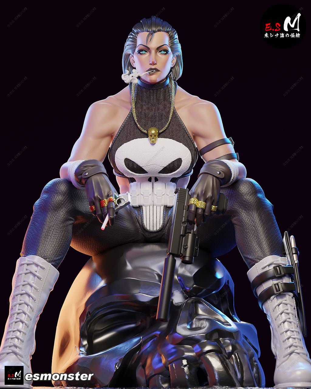 P站图纸印象馆 ESMonster 漫威 惩罚者 ESMonster 漫威 惩罚者