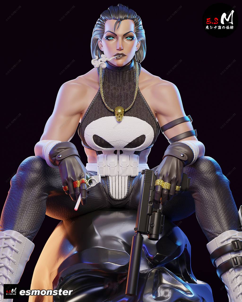 P站图纸印象馆 ESMonster 漫威 惩罚者 ESMonster 漫威 惩罚者