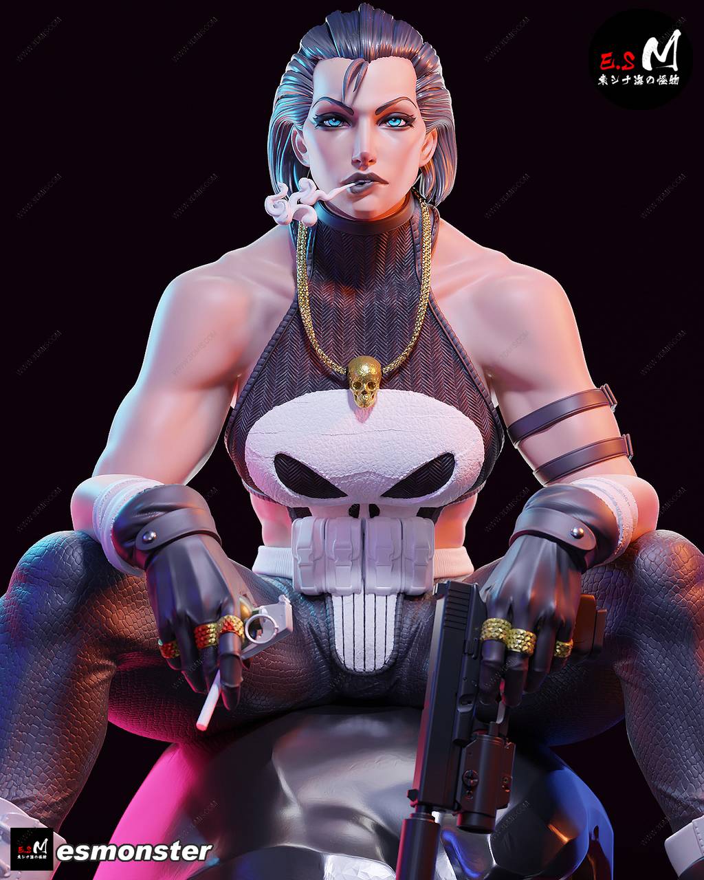 P站图纸印象馆 ESMonster 漫威 惩罚者 ESMonster 漫威 惩罚者