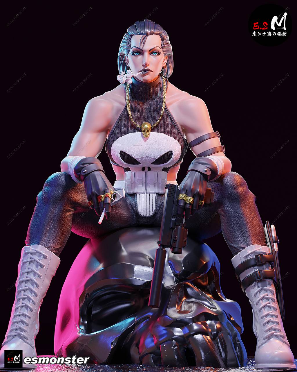 P站图纸印象馆 ESMonster 漫威 惩罚者 ESMonster 漫威 惩罚者