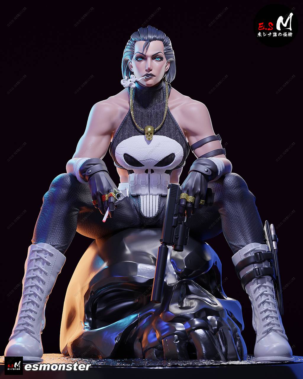 P站图纸印象馆 ESMonster 漫威 惩罚者 ESMonster 漫威 惩罚者