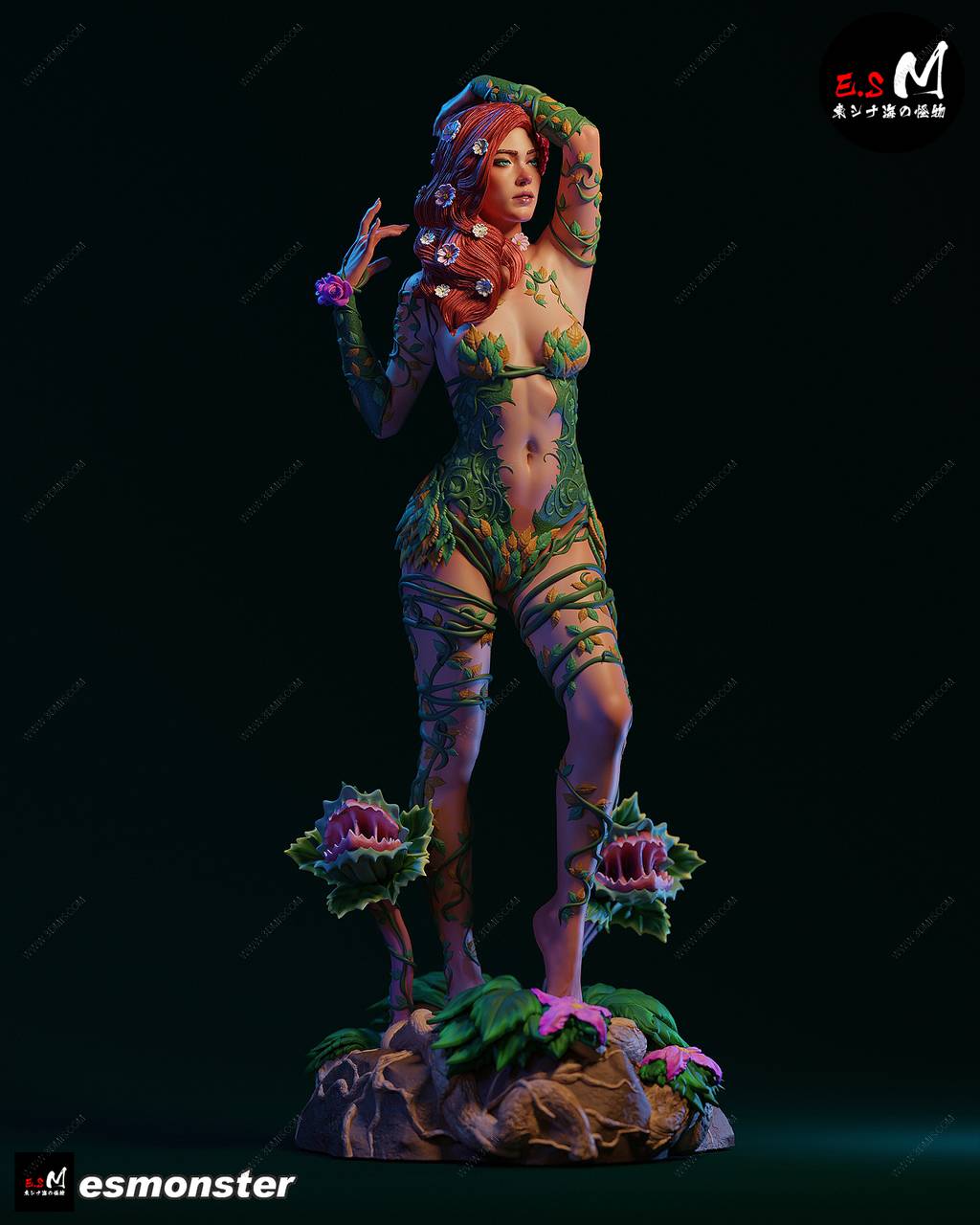 P站图纸印象馆 ESMonster DC漫画 毒藤女 ESMonster DC漫画 毒藤女