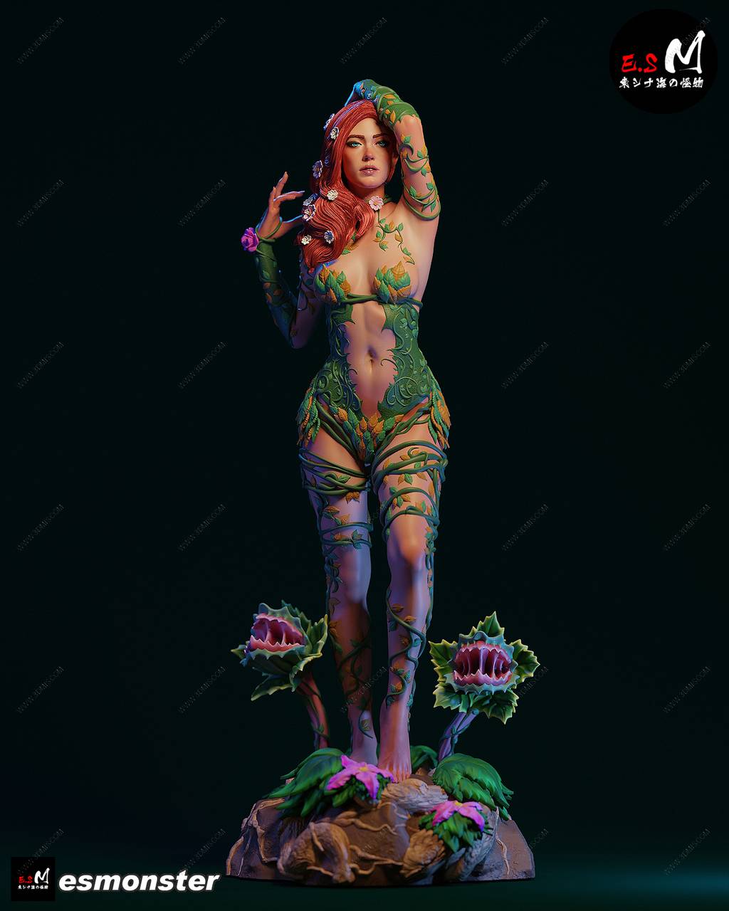 P站图纸印象馆 ESMonster DC漫画 毒藤女 ESMonster DC漫画 毒藤女