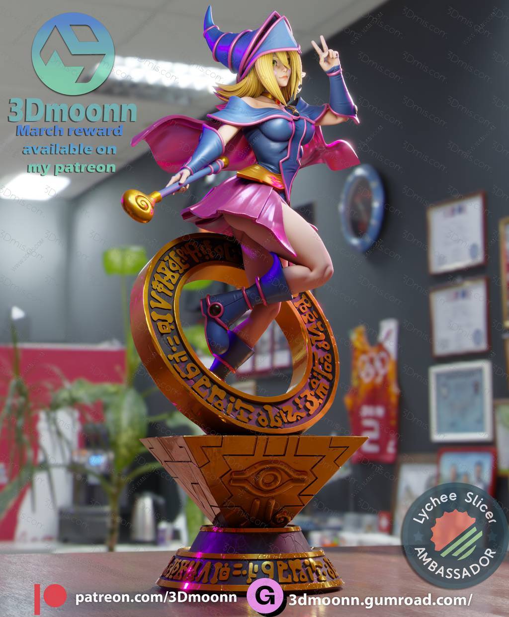 3Dmoonn 游戏王 黑魔导女孩