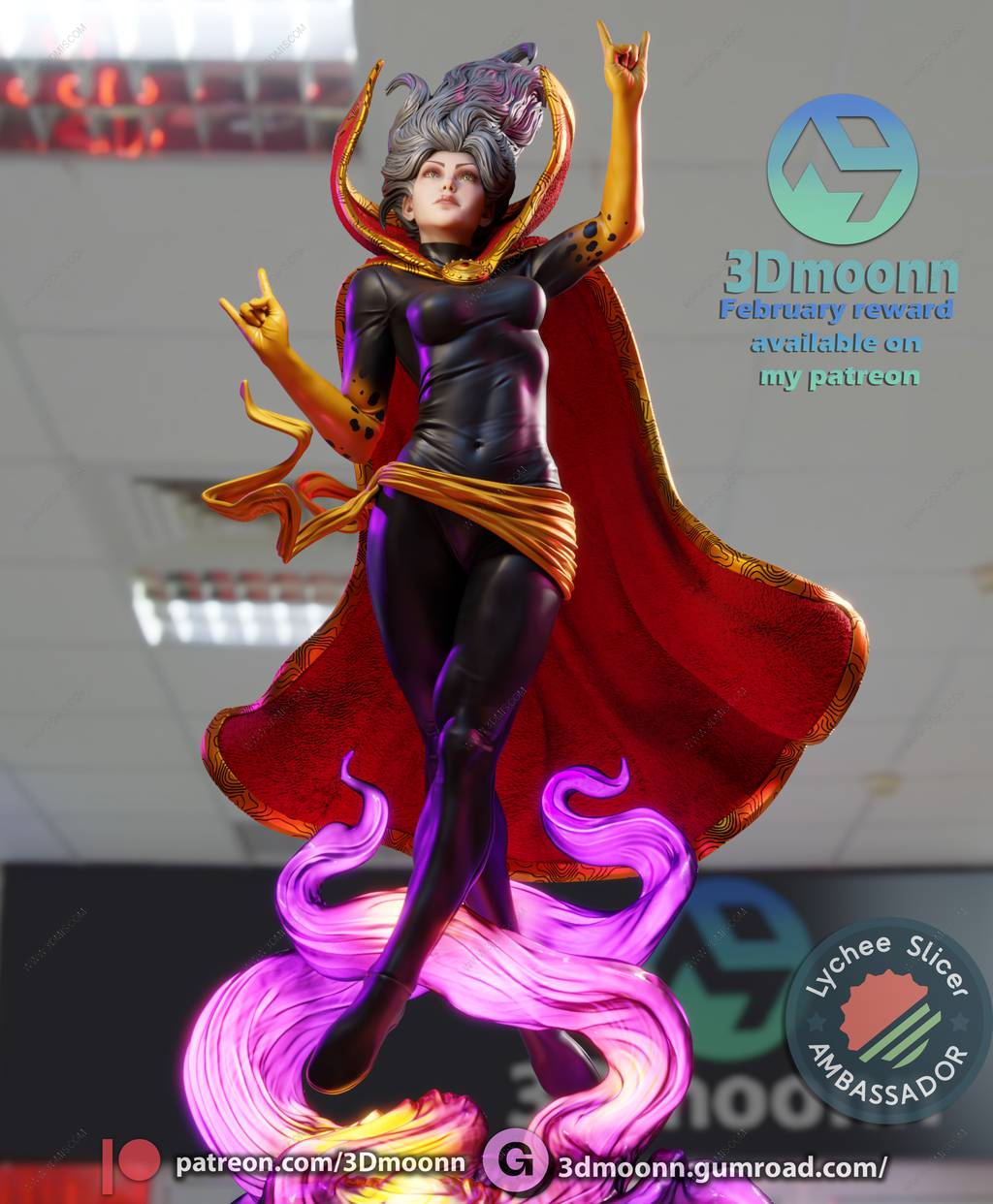 P站图纸印象馆 3Dmoonn 漫威 克莉 3Dmoonn 漫威 克莉