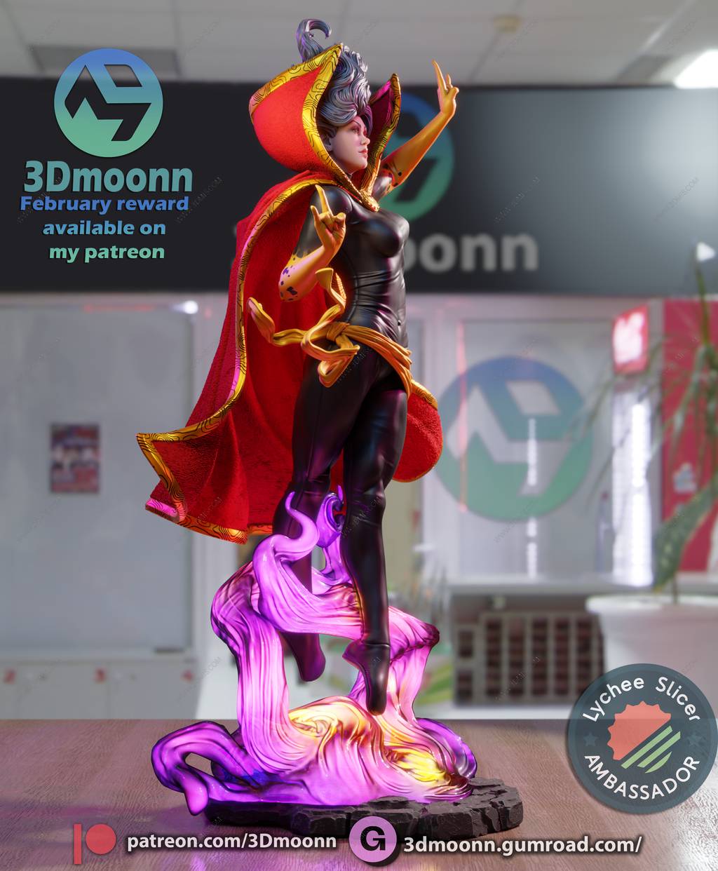 P站图纸印象馆 3Dmoonn 漫威 克莉 3Dmoonn 漫威 克莉