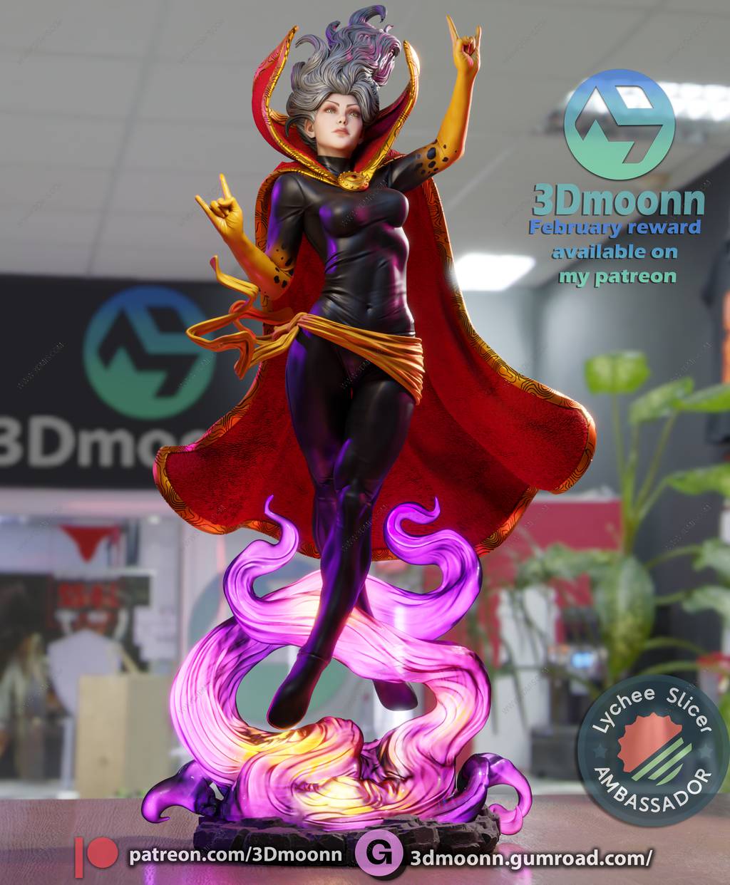 P站图纸印象馆 3Dmoonn 漫威 克莉 3Dmoonn 漫威 克莉