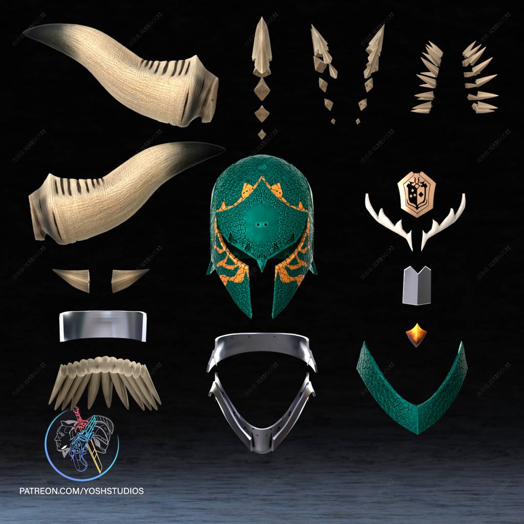 P站图纸印象馆 Yosh 怪物猎人 灭尽龙面具 Yosh 怪物猎人 灭尽龙面具