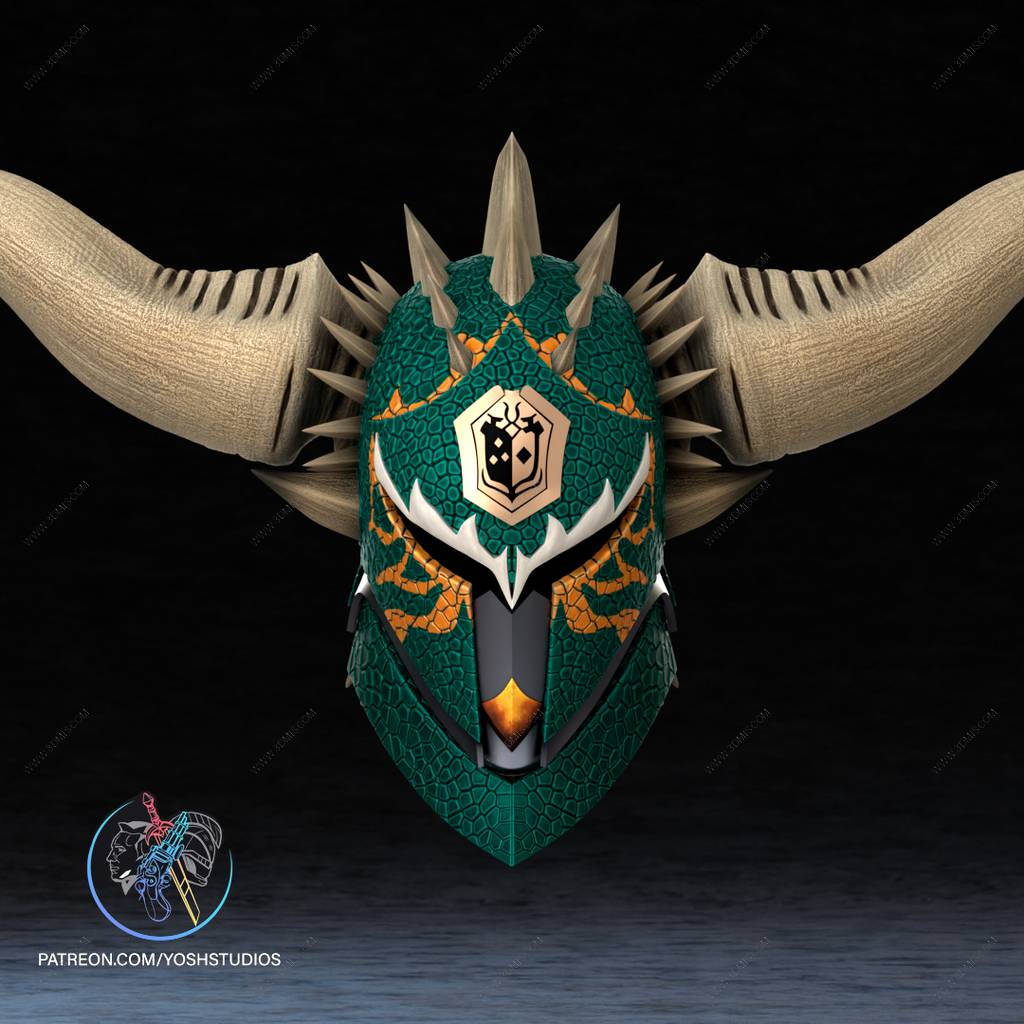 P站图纸印象馆 Yosh 怪物猎人 灭尽龙面具 Yosh 怪物猎人 灭尽龙面具