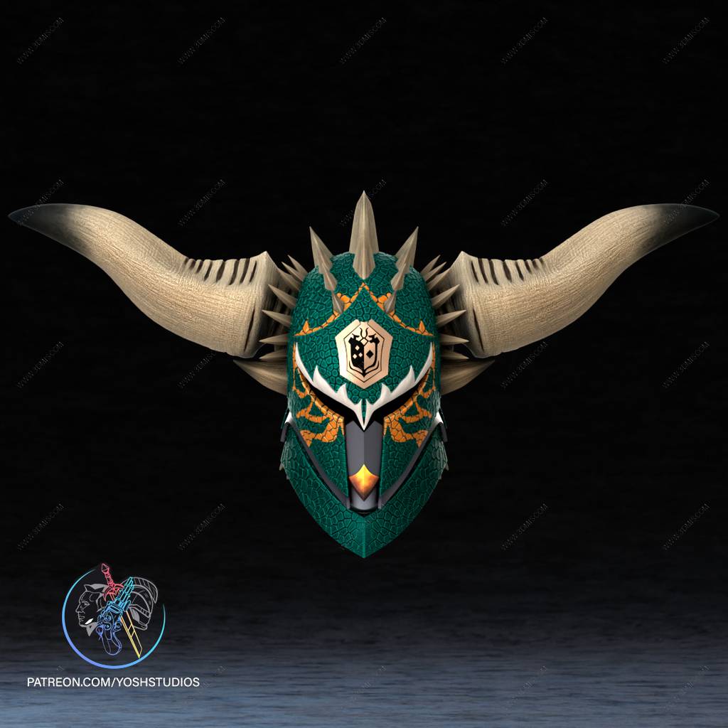 P站图纸印象馆 Yosh 怪物猎人 灭尽龙面具 Yosh 怪物猎人 灭尽龙面具