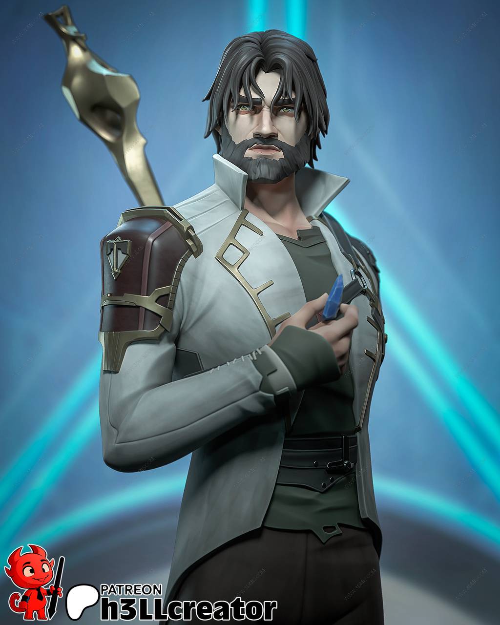 P站图纸印象馆 H3LL 英雄联盟 未来守护者·杰斯 H3LL 英雄联盟 未来守护者·杰斯