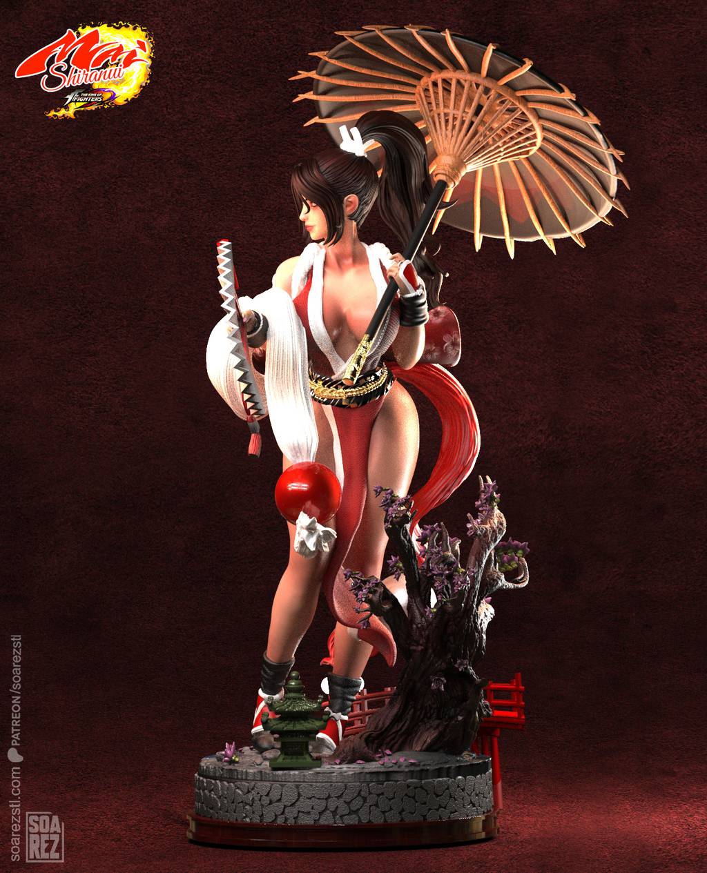 P站图纸印象馆 Soarez3D 拳皇 不知火舞 Soarez3D 拳皇 不知火舞