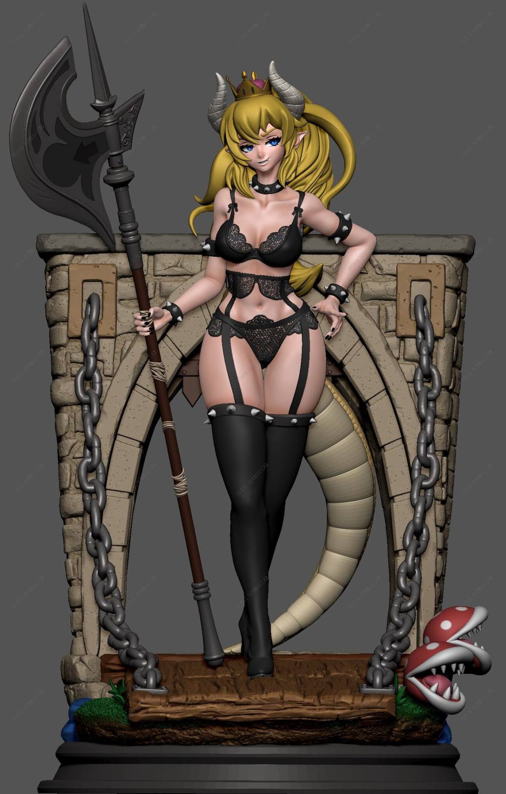 P站图纸印象馆 超级马里奥 库巴公主 超级马里奥 库巴公主