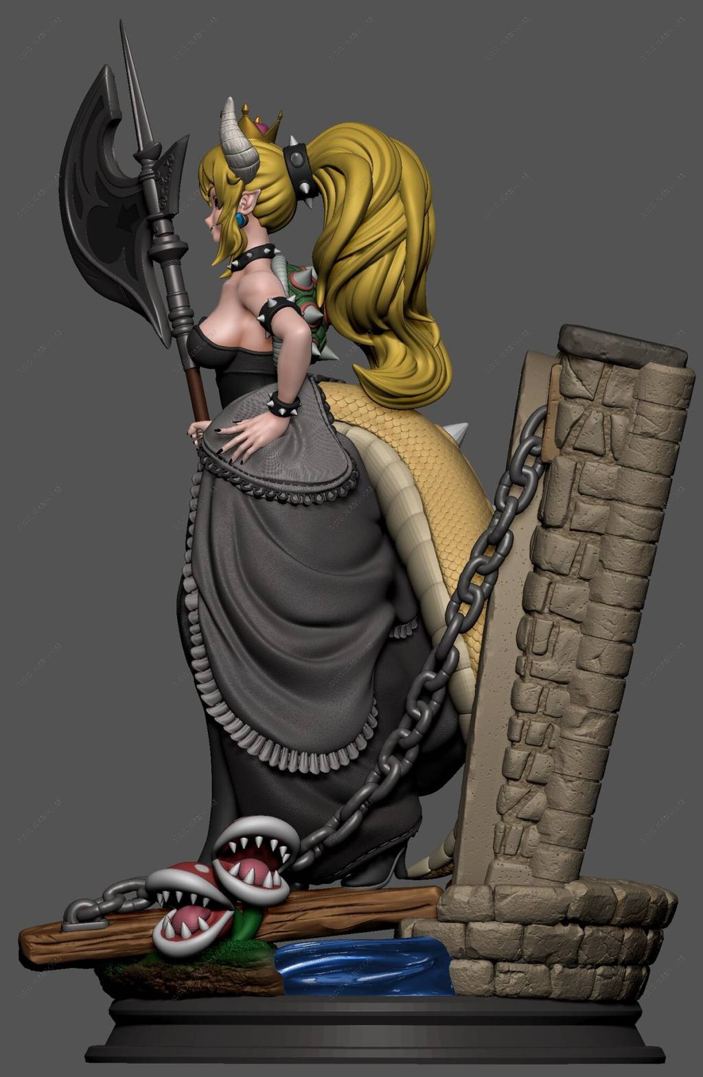 P站图纸印象馆 超级马里奥 库巴公主 超级马里奥 库巴公主