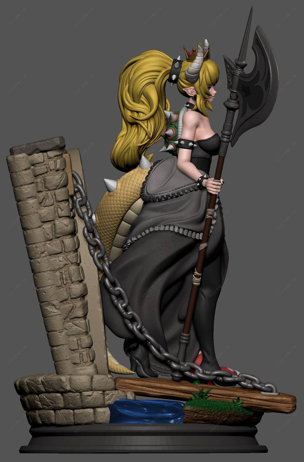 P站图纸印象馆 超级马里奥 库巴公主 超级马里奥 库巴公主