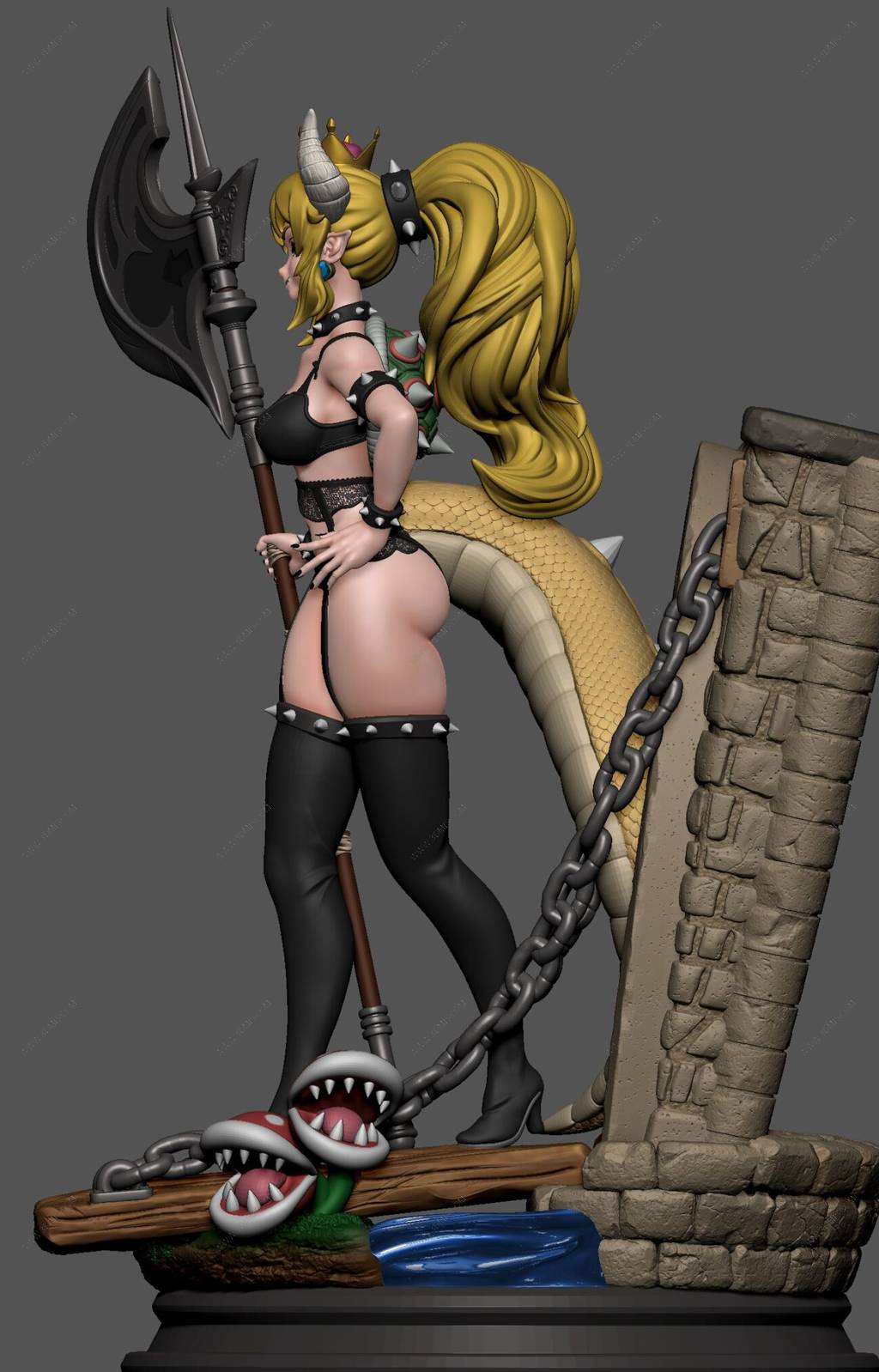 P站图纸印象馆 超级马里奥 库巴公主 超级马里奥 库巴公主