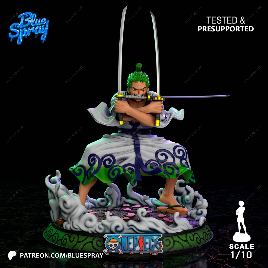 P站图纸印象馆 Blue Spray 海贼王 罗罗诺亚·佐罗 Blue Spray 海贼王 罗罗诺亚·佐罗