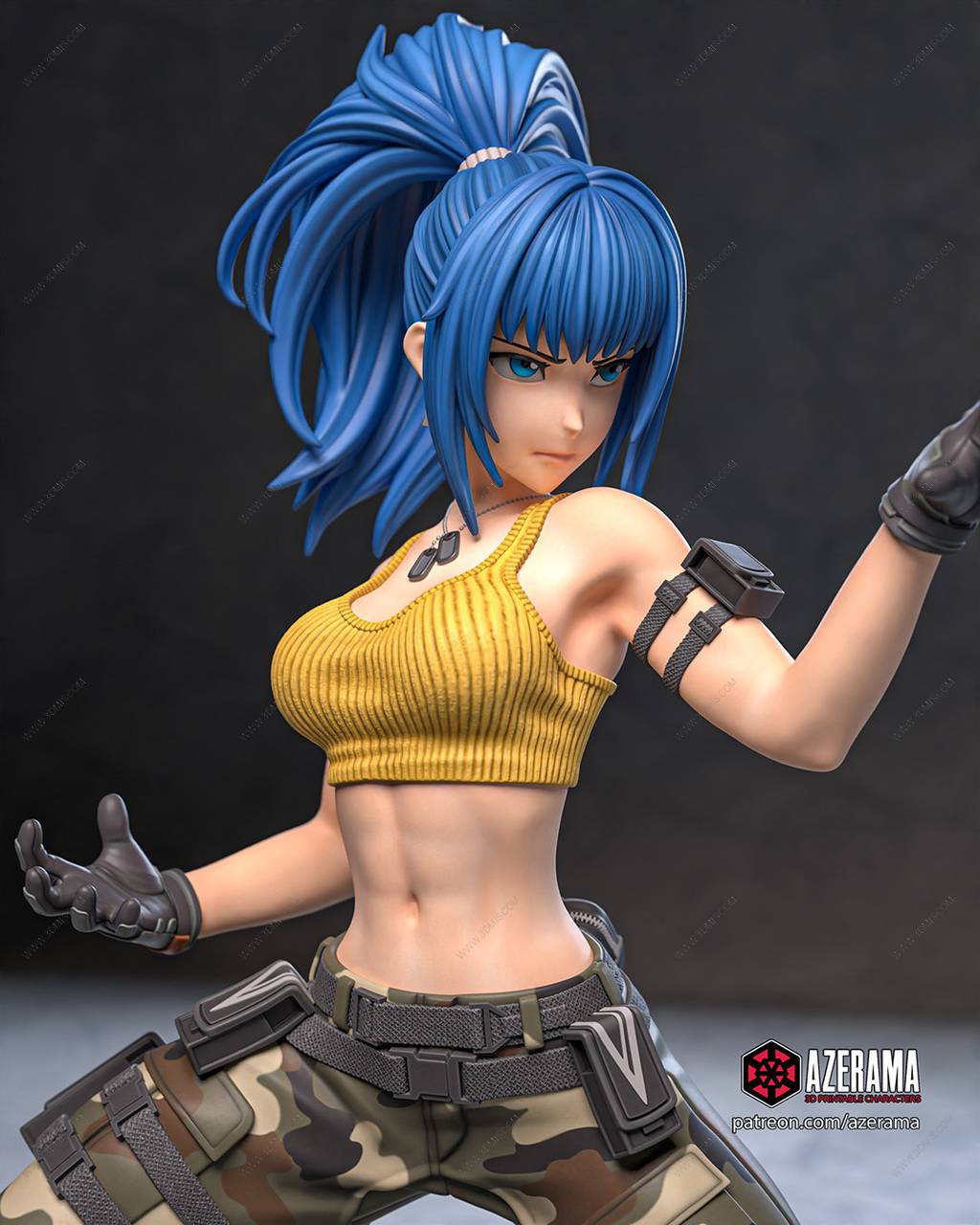 P站图纸印象馆 Azerama 拳皇 莉安娜·哈迪兰 Azerama 拳皇 莉安娜·哈迪兰