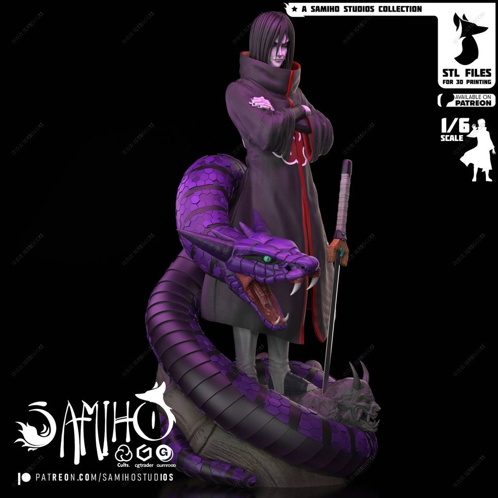 P站图纸印象馆 Samiho 火影忍者 大蛇丸 Samiho 火影忍者 大蛇丸