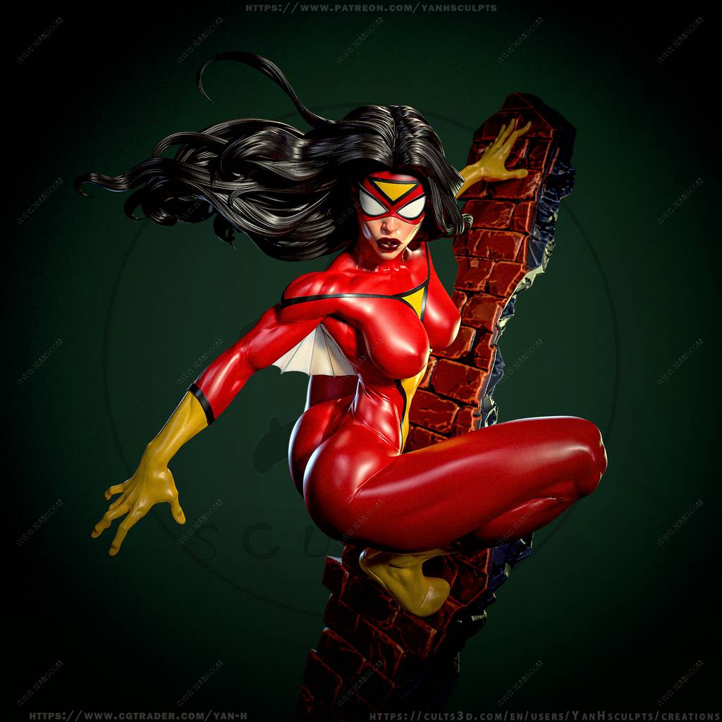 P站图纸印象馆 Yan H 漫威 蜘蛛女侠 Yan H 漫威 蜘蛛女侠