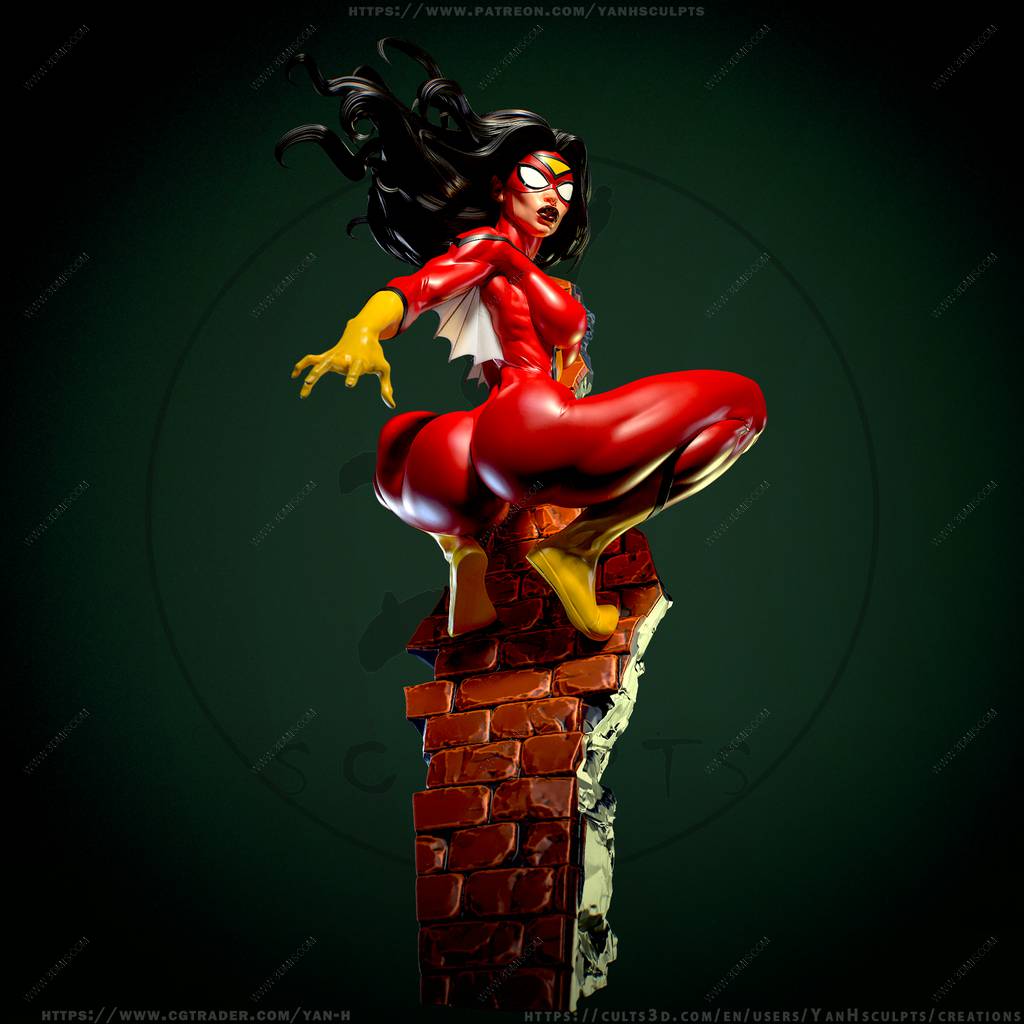 P站图纸印象馆 Yan H 漫威 蜘蛛女侠 Yan H 漫威 蜘蛛女侠