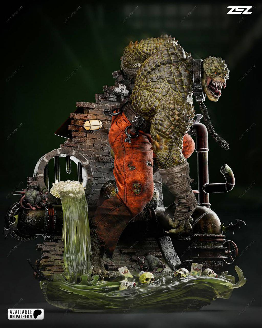 P站图纸印象馆 ZEZ STUDIOS DC漫画 杀手鳄 ZEZ STUDIOS DC漫画 杀手鳄