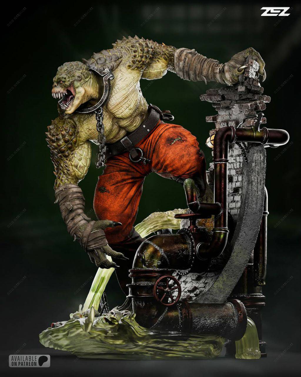 P站图纸印象馆 ZEZ STUDIOS DC漫画 杀手鳄 ZEZ STUDIOS DC漫画 杀手鳄