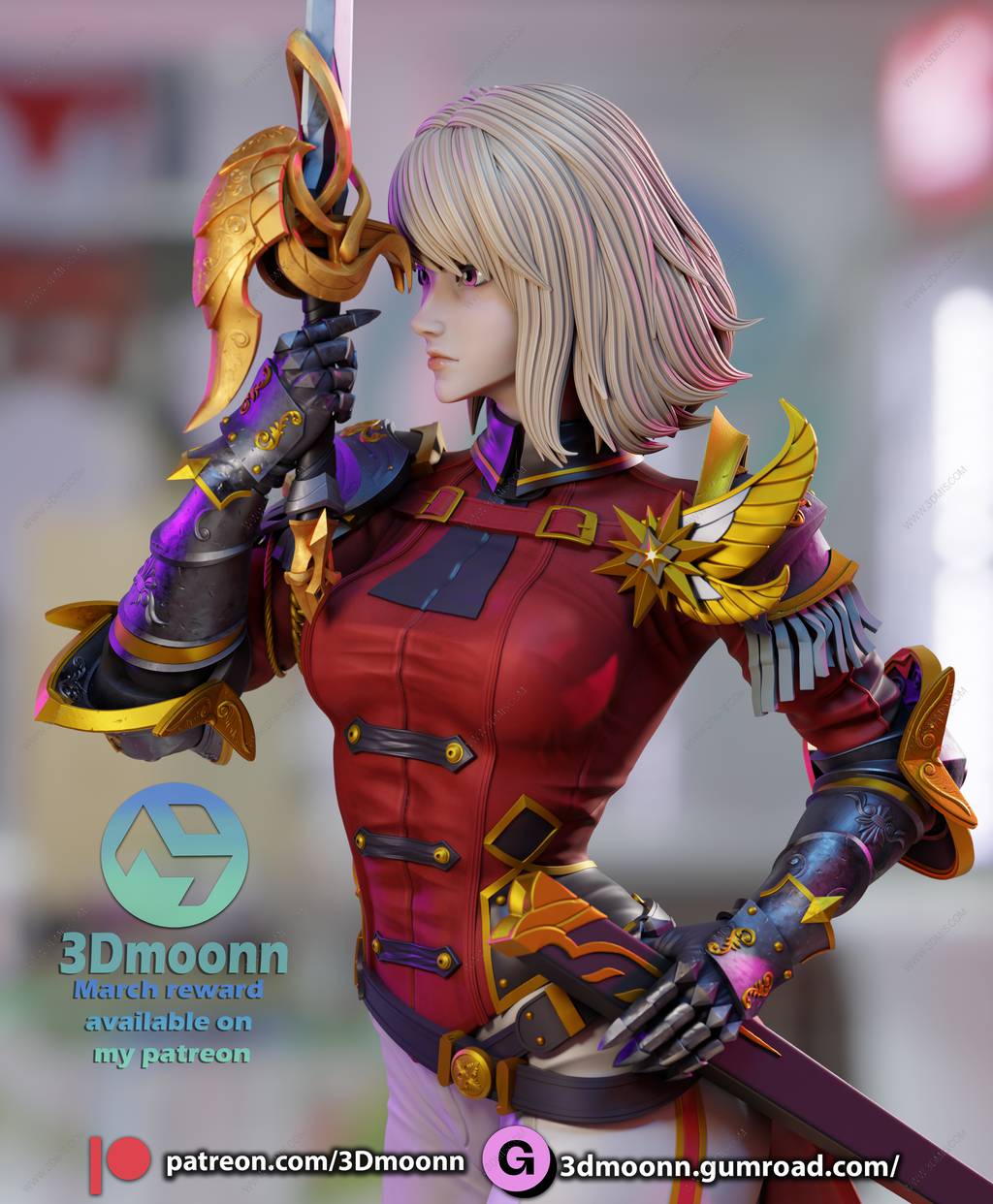 P站图纸印象馆 3Dmoonn 我独自升级 车慧怡 3Dmoonn 我独自升级 车慧怡