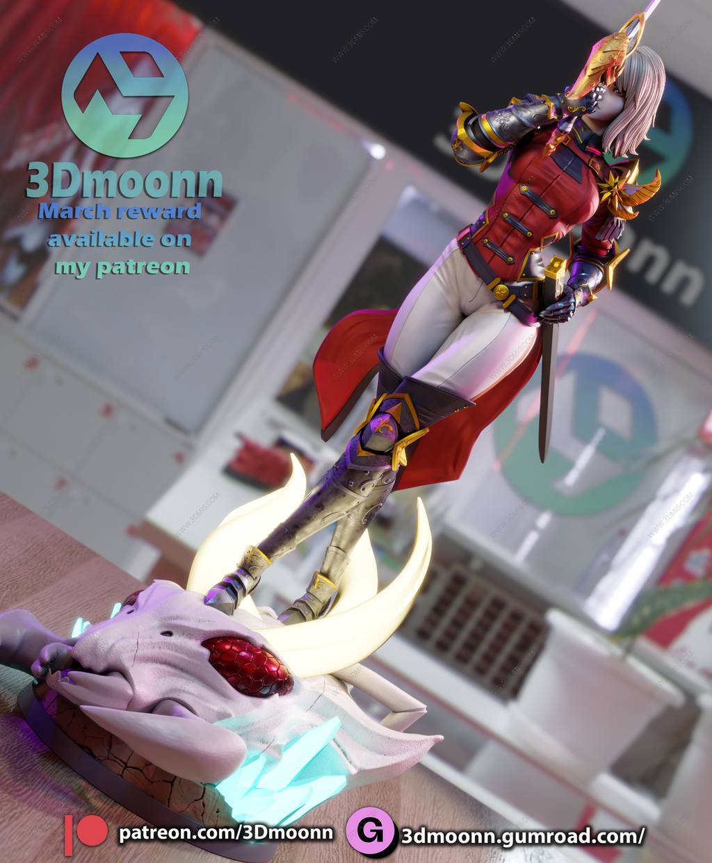 P站图纸印象馆 3Dmoonn 我独自升级 车慧怡 3Dmoonn 我独自升级 车慧怡