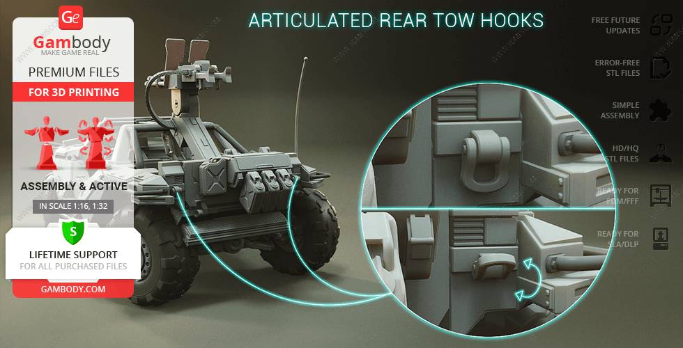 P站图纸印象馆 Gambody 光环 疣猪轻型侦察车 Gambody 光环 疣猪轻型侦察车