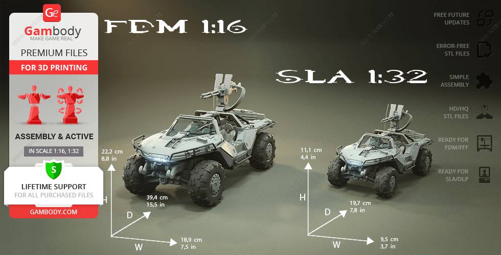 P站图纸印象馆 Gambody 光环 疣猪轻型侦察车 Gambody 光环 疣猪轻型侦察车