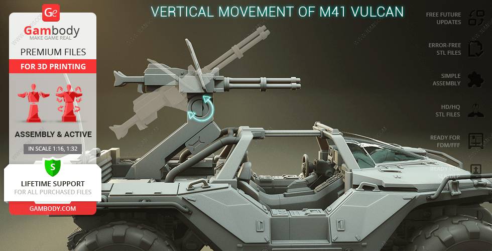 P站图纸印象馆 Gambody 光环 疣猪轻型侦察车 Gambody 光环 疣猪轻型侦察车