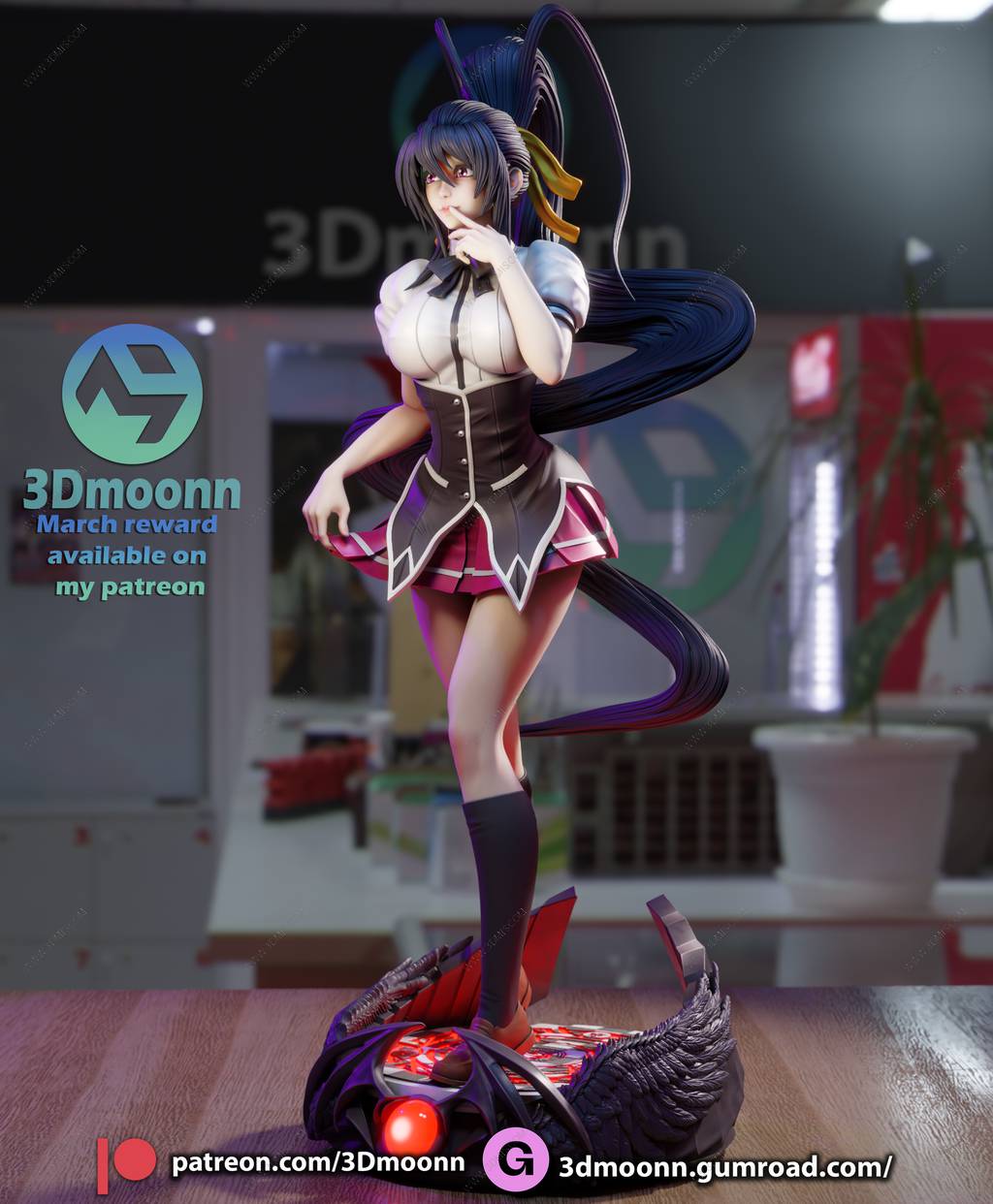 P站图纸印象馆 3Dmoonn 恶魔高中D×D 姬岛朱乃 3Dmoonn 恶魔高中D×D 姬岛朱乃
