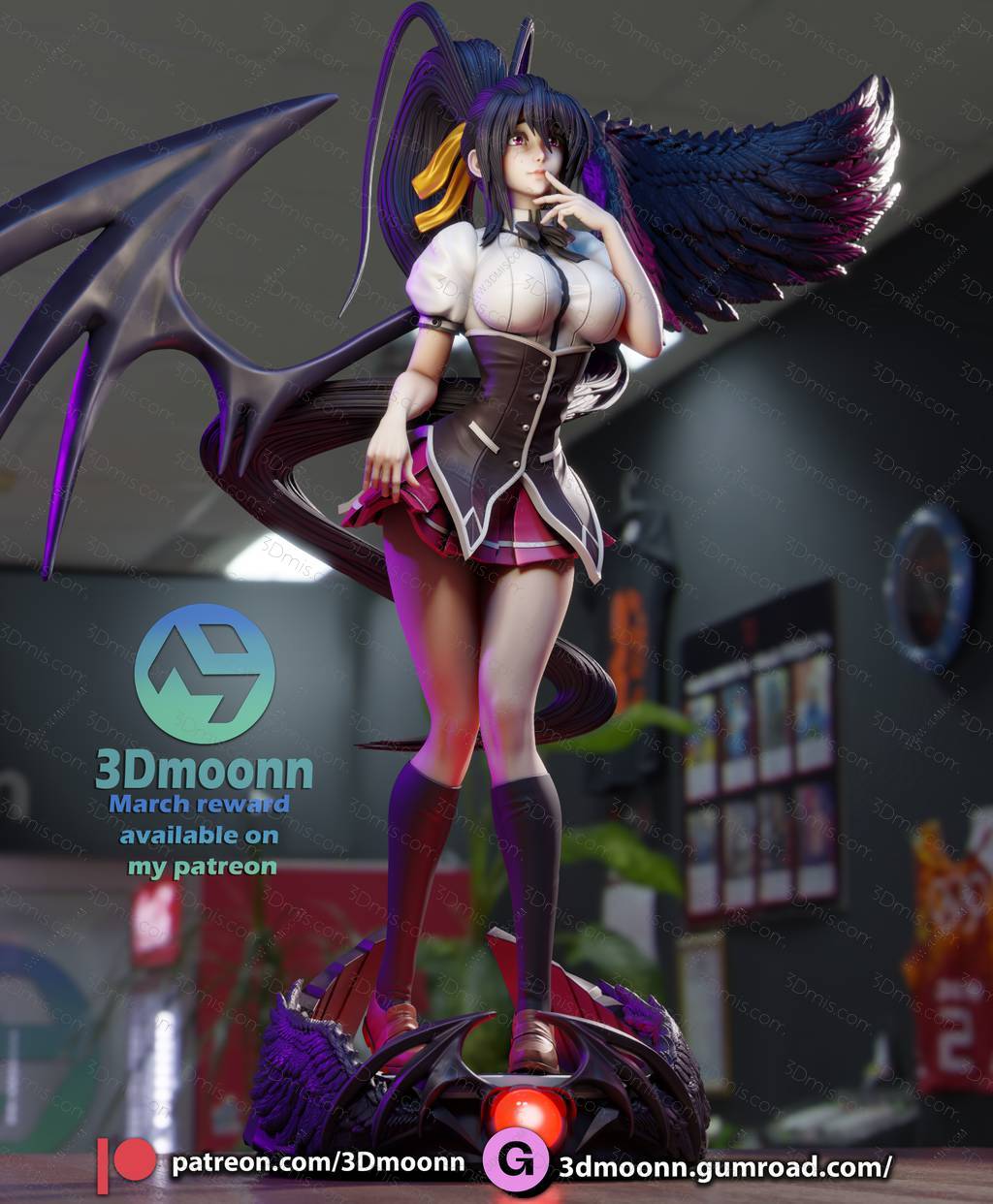 3Dmoonn 恶魔高中D×D 姬岛朱乃