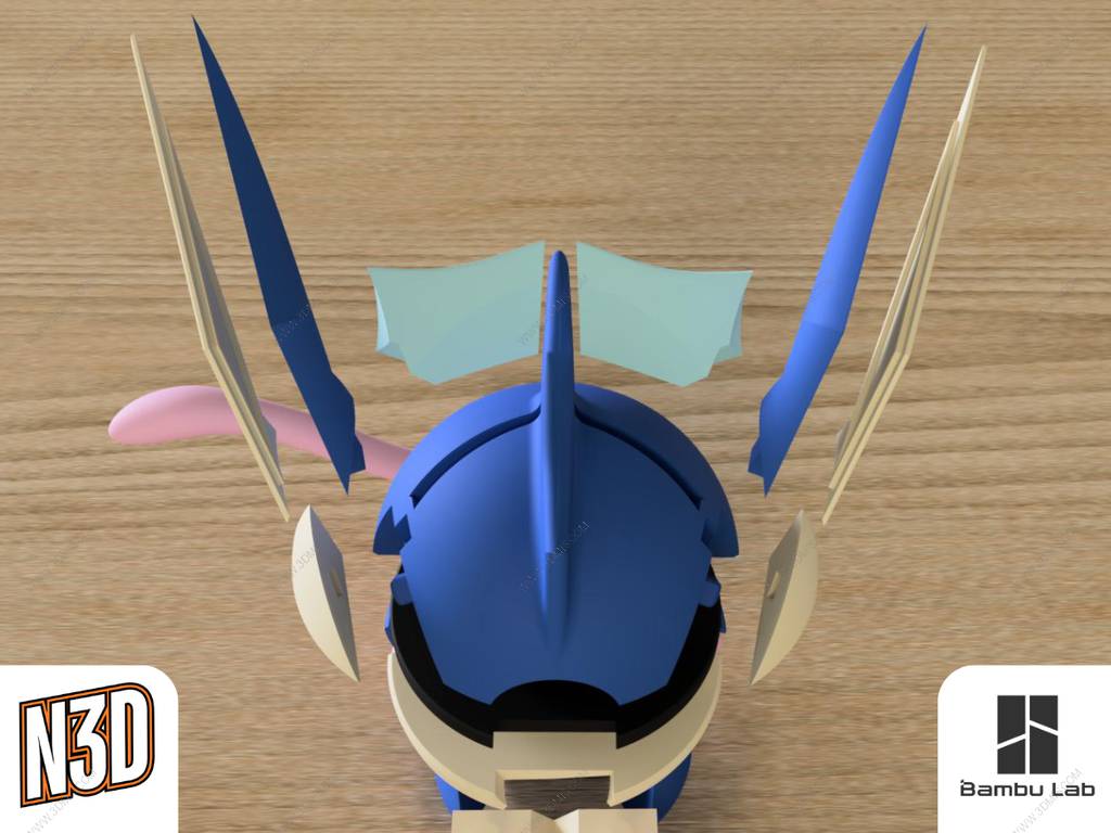 P站图纸印象馆 精灵宝可梦 甲贺忍蛙 精灵宝可梦 甲贺忍蛙