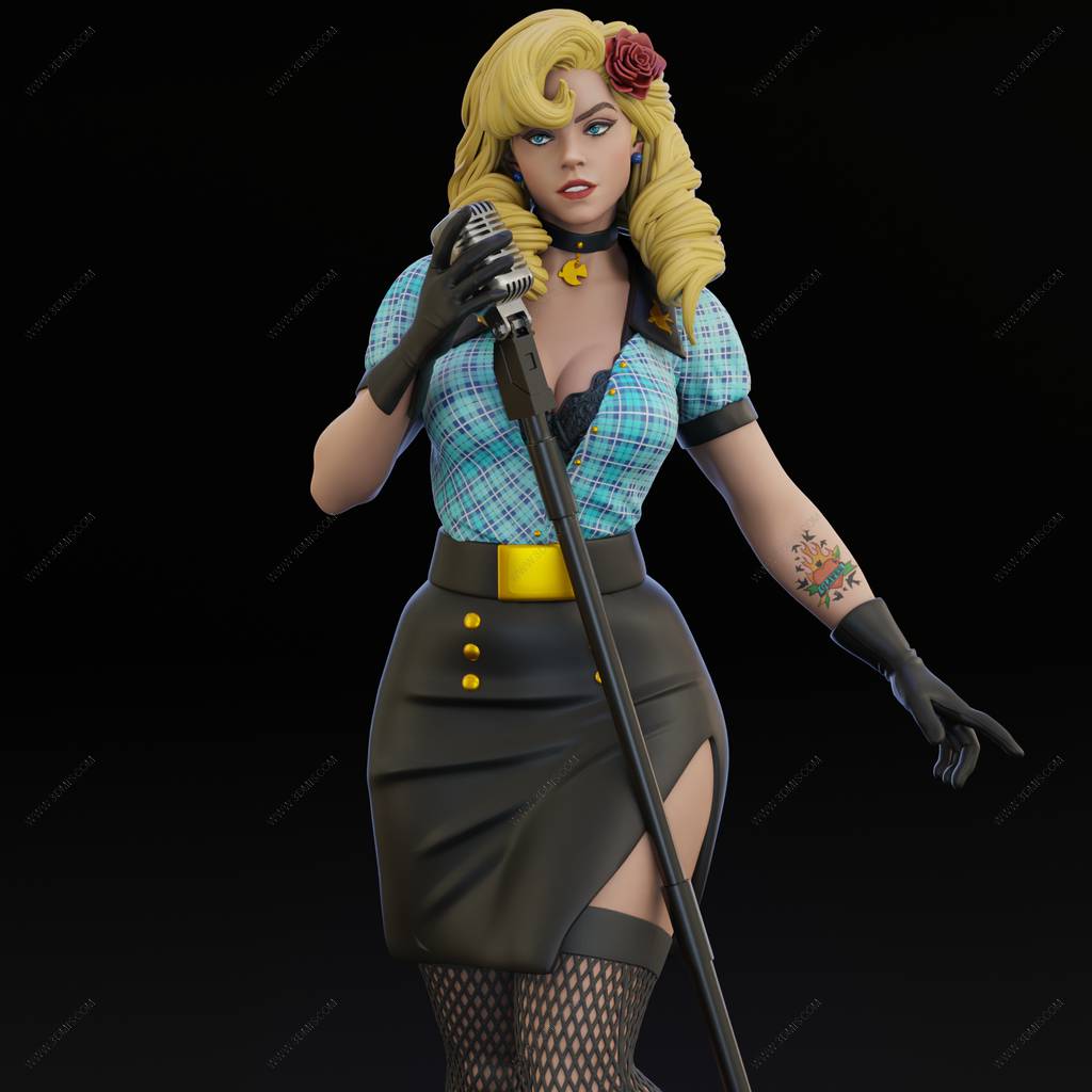 P站图纸印象馆 BrunoArt3D DC漫画 黑金丝雀 BrunoArt3D DC漫画 黑金丝雀