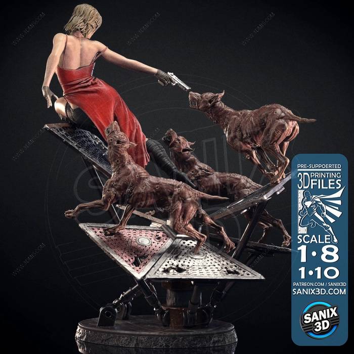 P站图纸印象馆 Sanix3d 生化危机 爱丽丝 Sanix3d 生化危机 爱丽丝