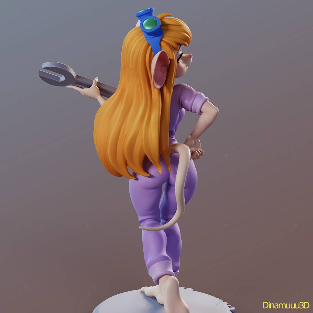 P站图纸印象馆 Dinamuuu 3D 松鼠大作战 蒂蒂 Dinamuuu 3D 松鼠大作战 蒂蒂